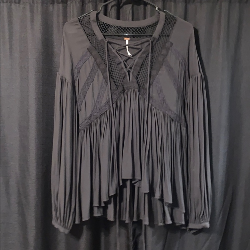 Free People Flowy Shirt
